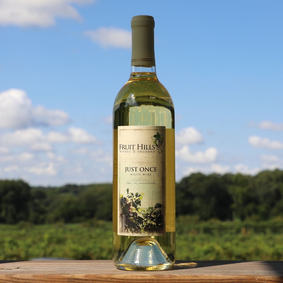 Just Once Riesling Fruit Hills Winery and Orchard in Bristol, Indiana