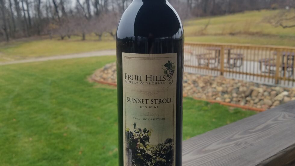 Sunset Stroll Fruit Hills Winery and Orchard in Bristol, Indiana